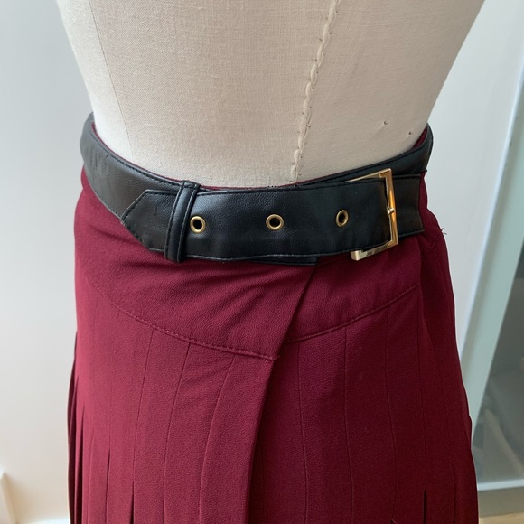 Ted Baker Burgundy Maxi Skirt - Picture 5 of 9